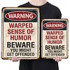 Warning - Vintage Metal Signs - 30*40cm - Warning