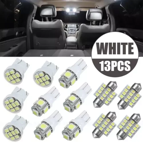 Dronehint 13x Car Interior Parts LED Lights Kit For Dome License Plate Lamp Bulb White US (For: Acura) Parts