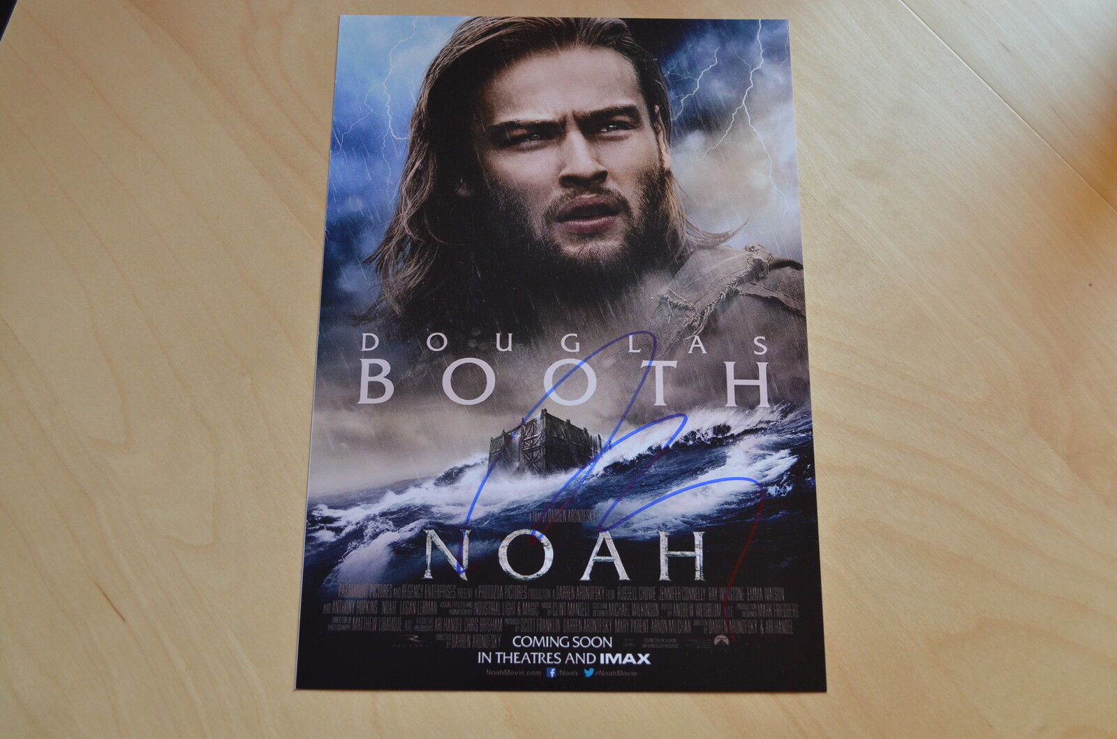 DOUGLAS BOOTH signed autograph 8x12 ( 20x30 cm ) In Person NOAH