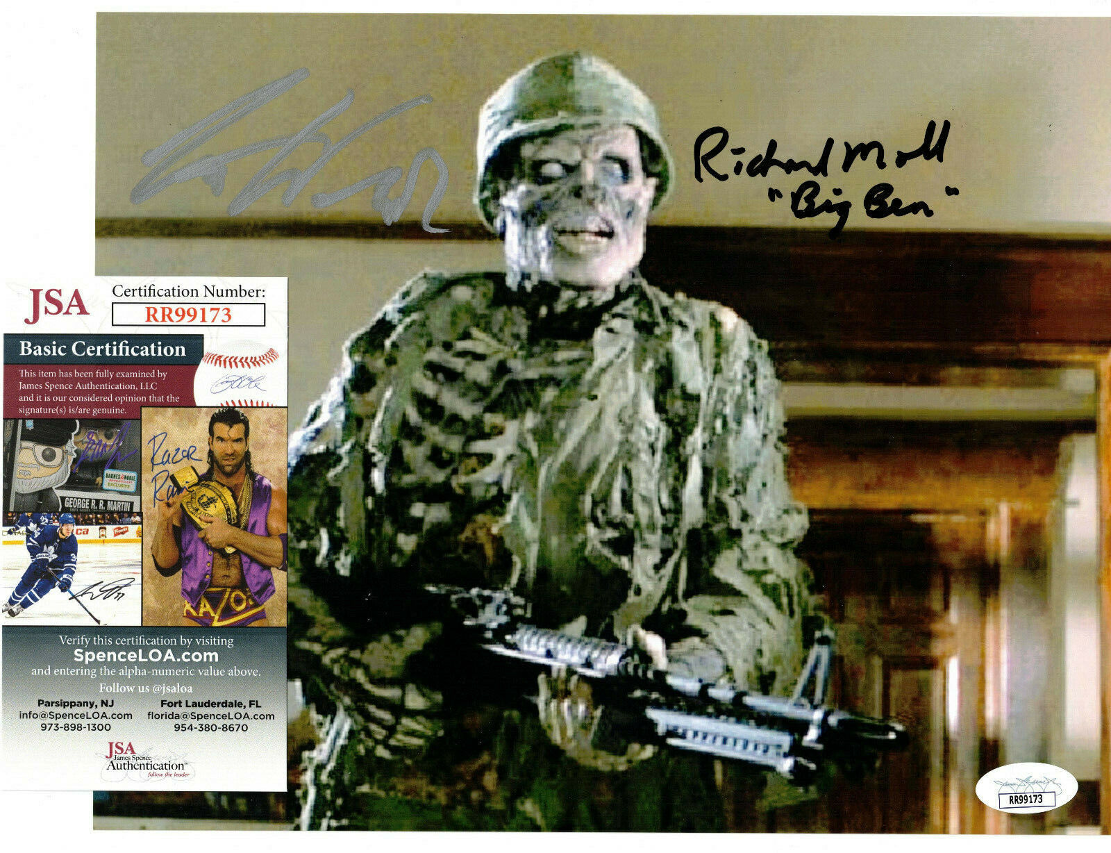 Richard Moll, Curt Wilmot Dual Signed 8x10 House Photo Poster painting Auto, Big Ben, JSA COA