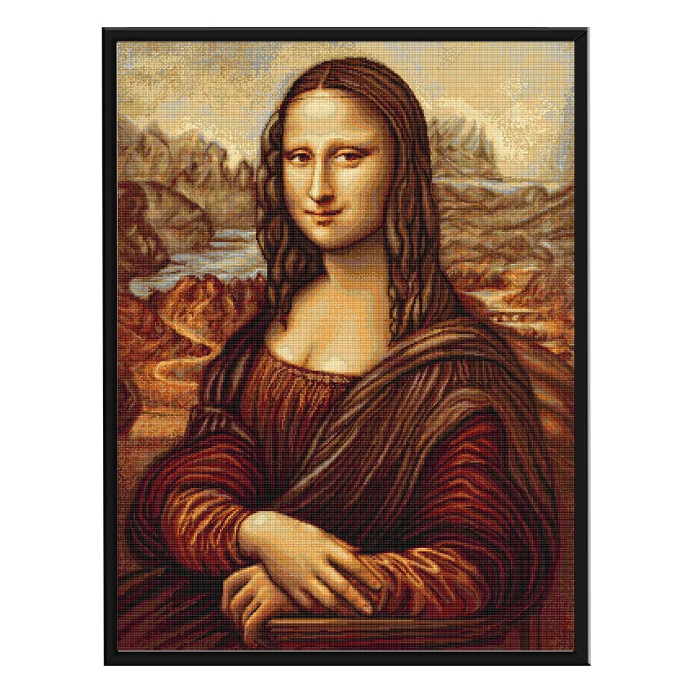 11CT Full Stamped Cross Stitch - Mona Lisa(Canvas|40*50CM)