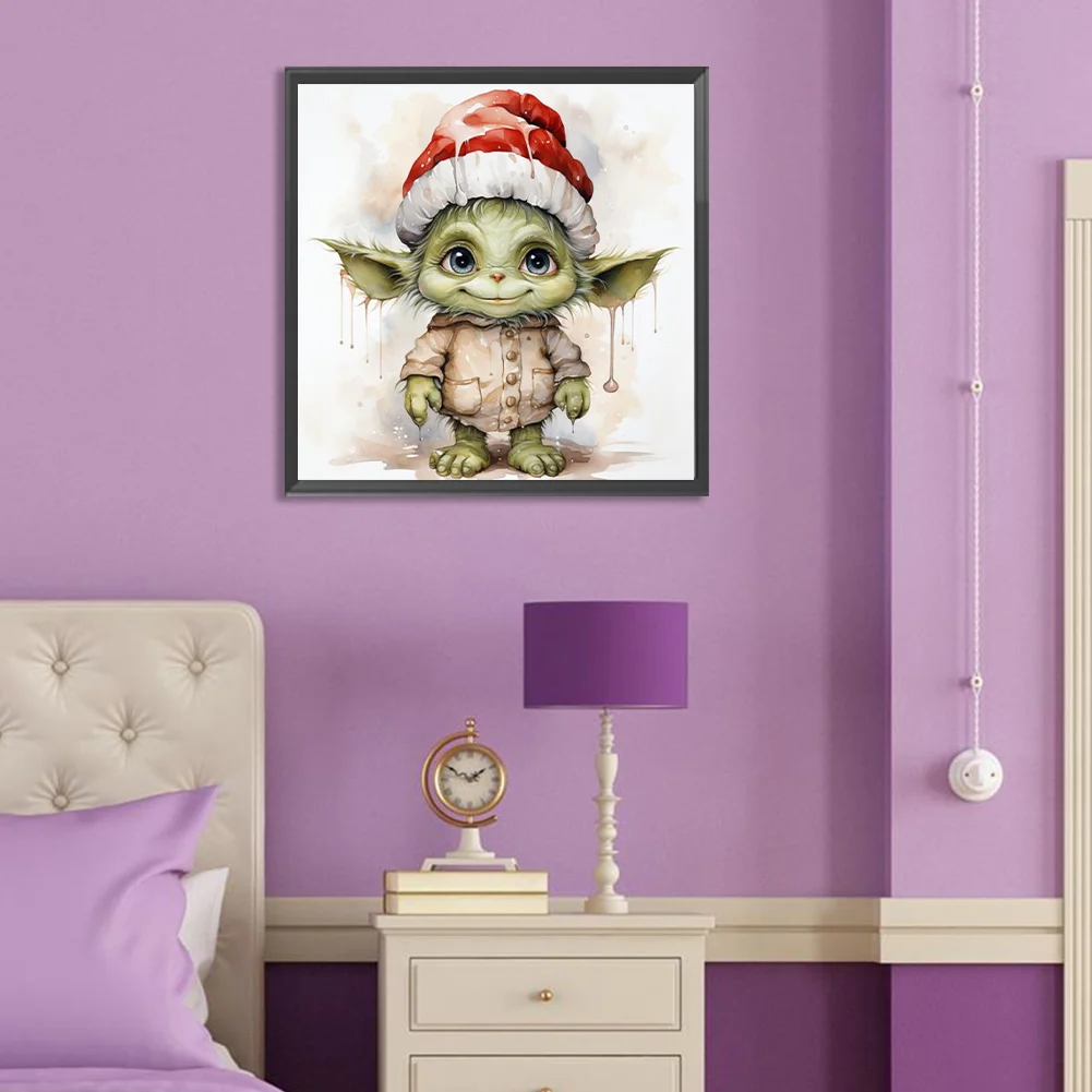 Diamond Painting - Full Round Drill - Yoda(Canvas|30*30cm)