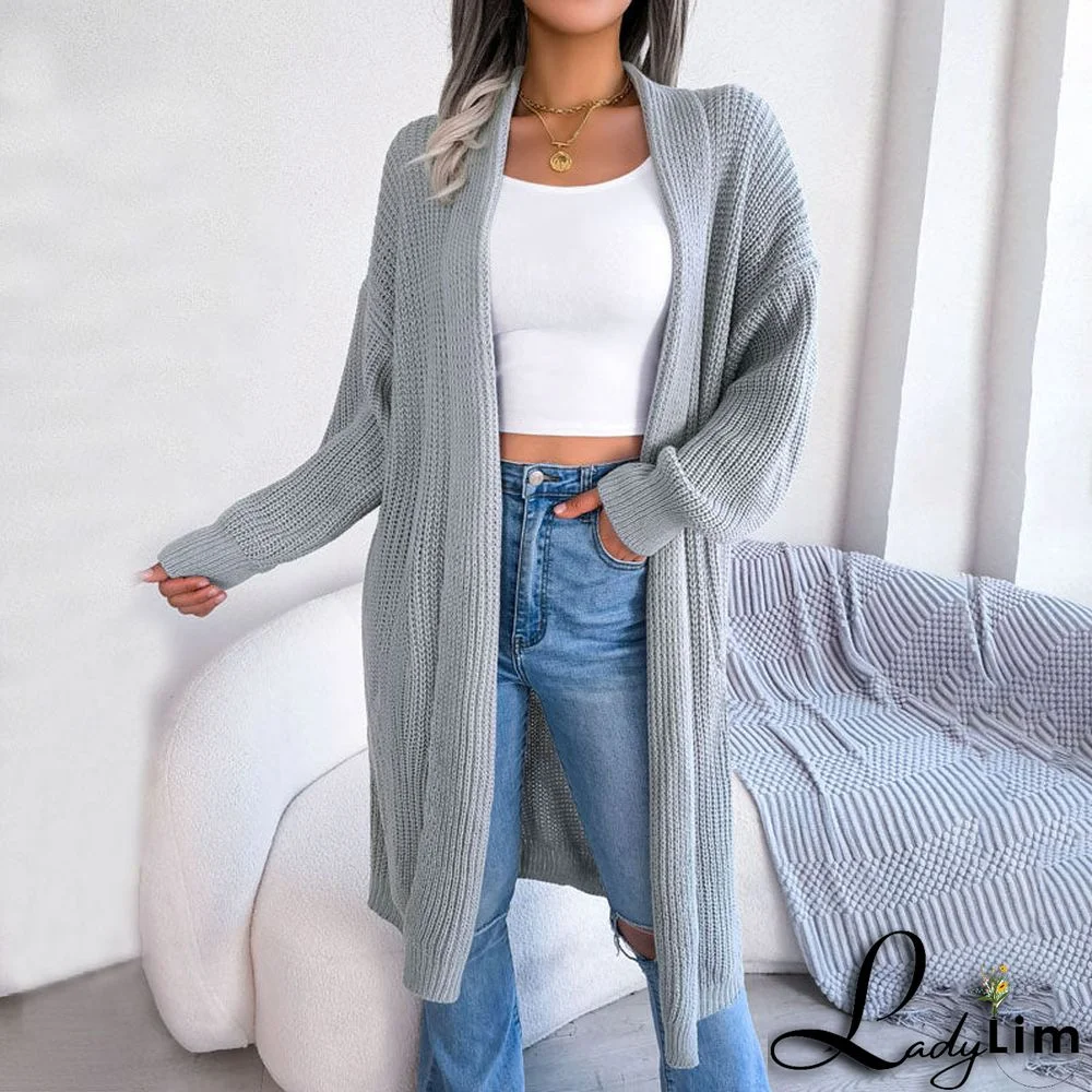 Casual Solid Colour Cardigan