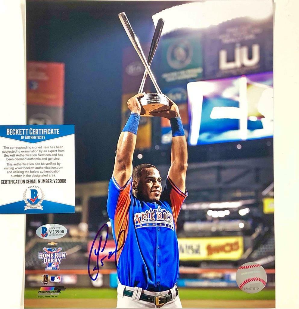 Yoenis Cespedes autograph 2013 Home Run Derby signed 8x10 Photo Poster painting BAS COA Beckett