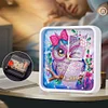 Big-Eyed Owl Special Shape 5D Diamond Painting Clock Art Craft With Frame Kit