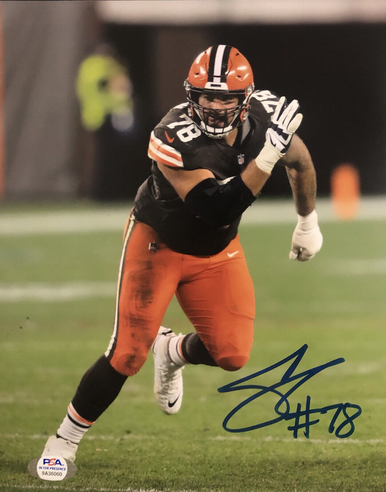 Jack Conklin Signed Autographed Cleveland Browns 8x10 Photo Poster painting Psa/Dna