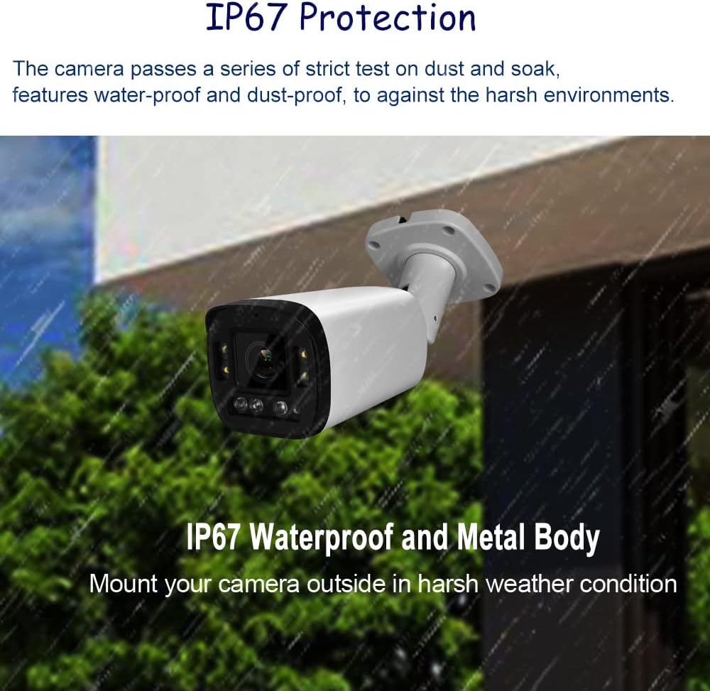 4k 8mp poe security camera system