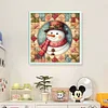 Xmas Snowman-11CT Stamped Cross Stitch 40*40cm