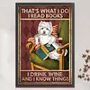 That'S What I Do I Read Books I Drink Wine And I Know Things-11CT Stamped Cross Stitch 40*60cm tapestrymarket
