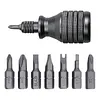 7-in-1 Mini Screwdriver Aluminum Alloy Handle Mini Quick Ratchet Screwdriver Set