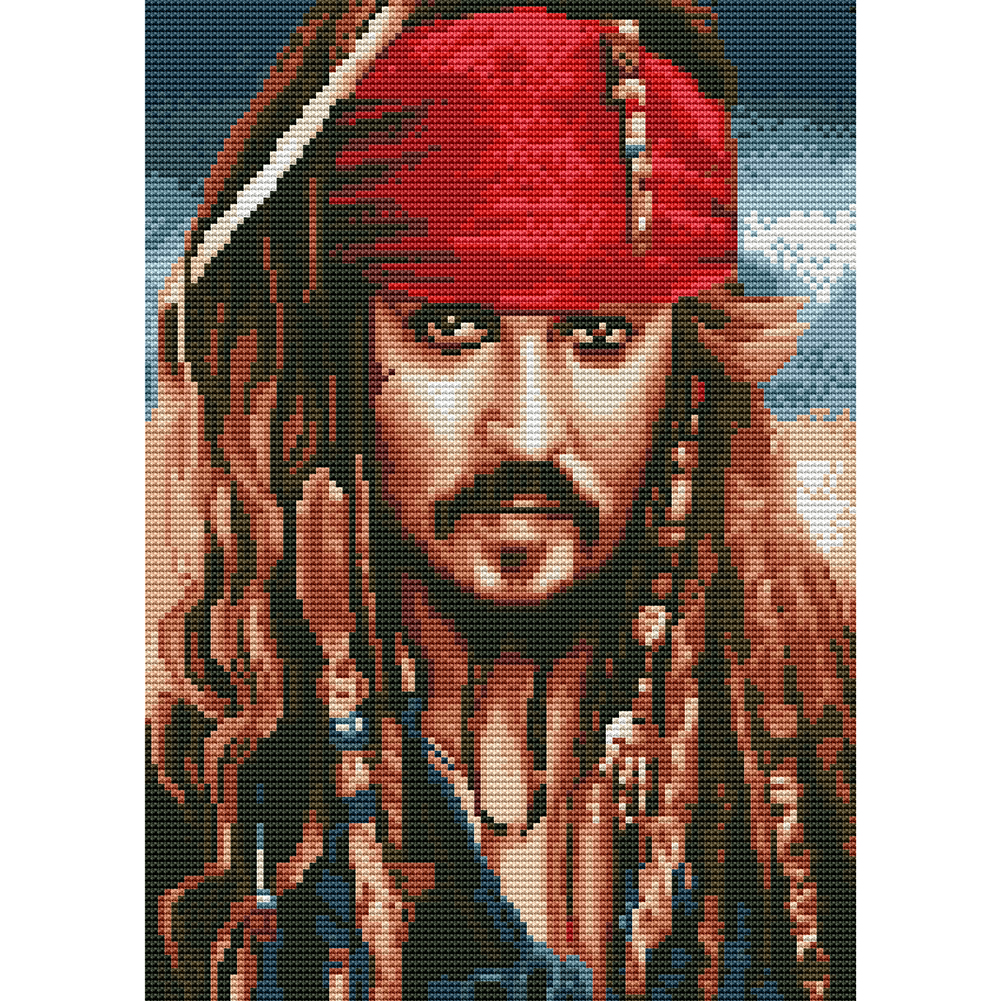 

Aspirant Pirate - 11CT Stamped Cross Stitch - 30*40CM, 501 Original