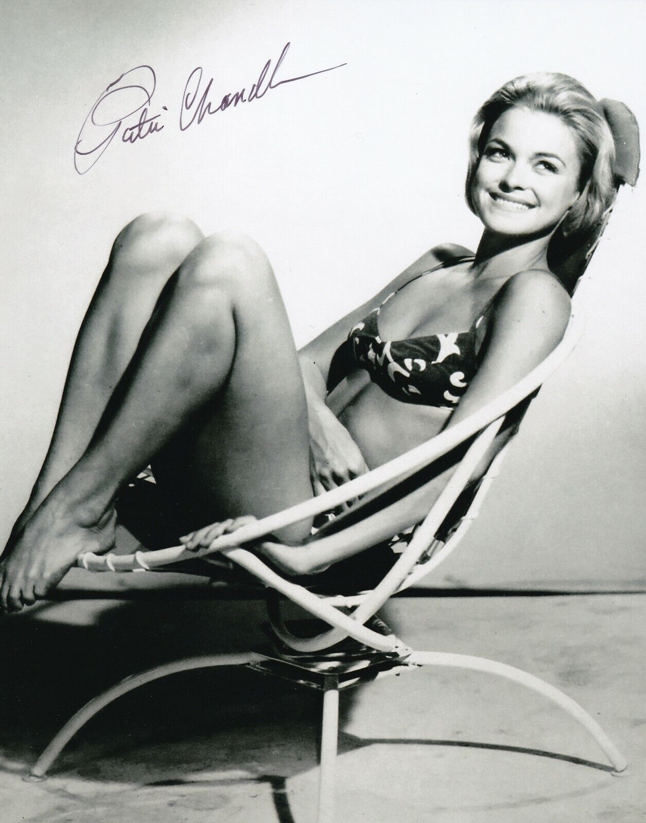 Patti Chandler REAL hand SIGNED Photo Poster painting #1 COA Autographed Beach Bikini