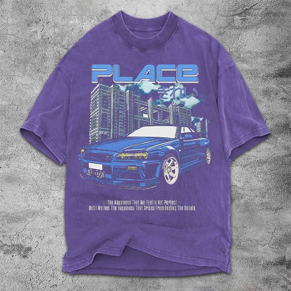 Racing Graphic Print Short Sleeve T-Shirt