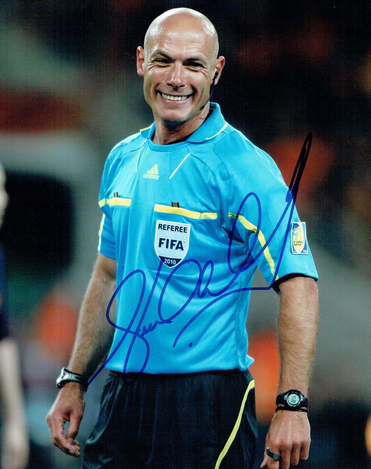 Howard WEBB Signed 10x8 Photo Poster painting 2 AFTAL COA Autograph Football Referee
