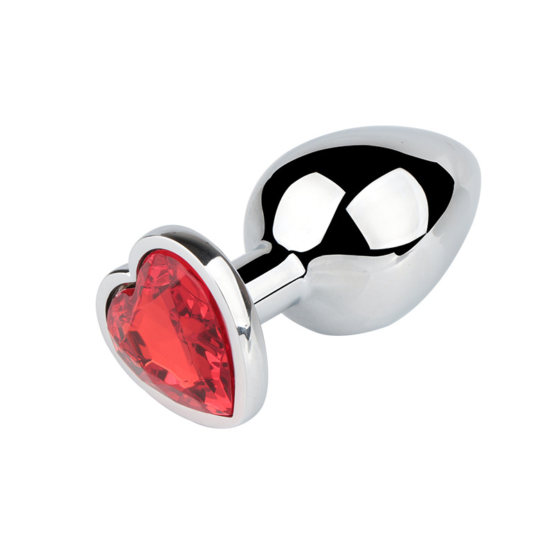 Aluminum Alloy Heart Anal Plug Smaller
