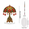 Christmas Poinsettia Diamond Dot Painting Ornament DIY Double Sided