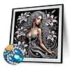 Special Shape Rhinestone Diamond Painting Kit Partial(Night Lily Beauty)