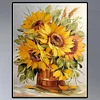 Fleur - Compl&egrave;te Rond Peinture au Diamant  30*40cm
