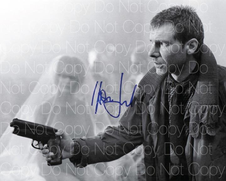 Blade Runner signed Harrison Ford 8X10 Photo Poster painting picture poster autograph RP