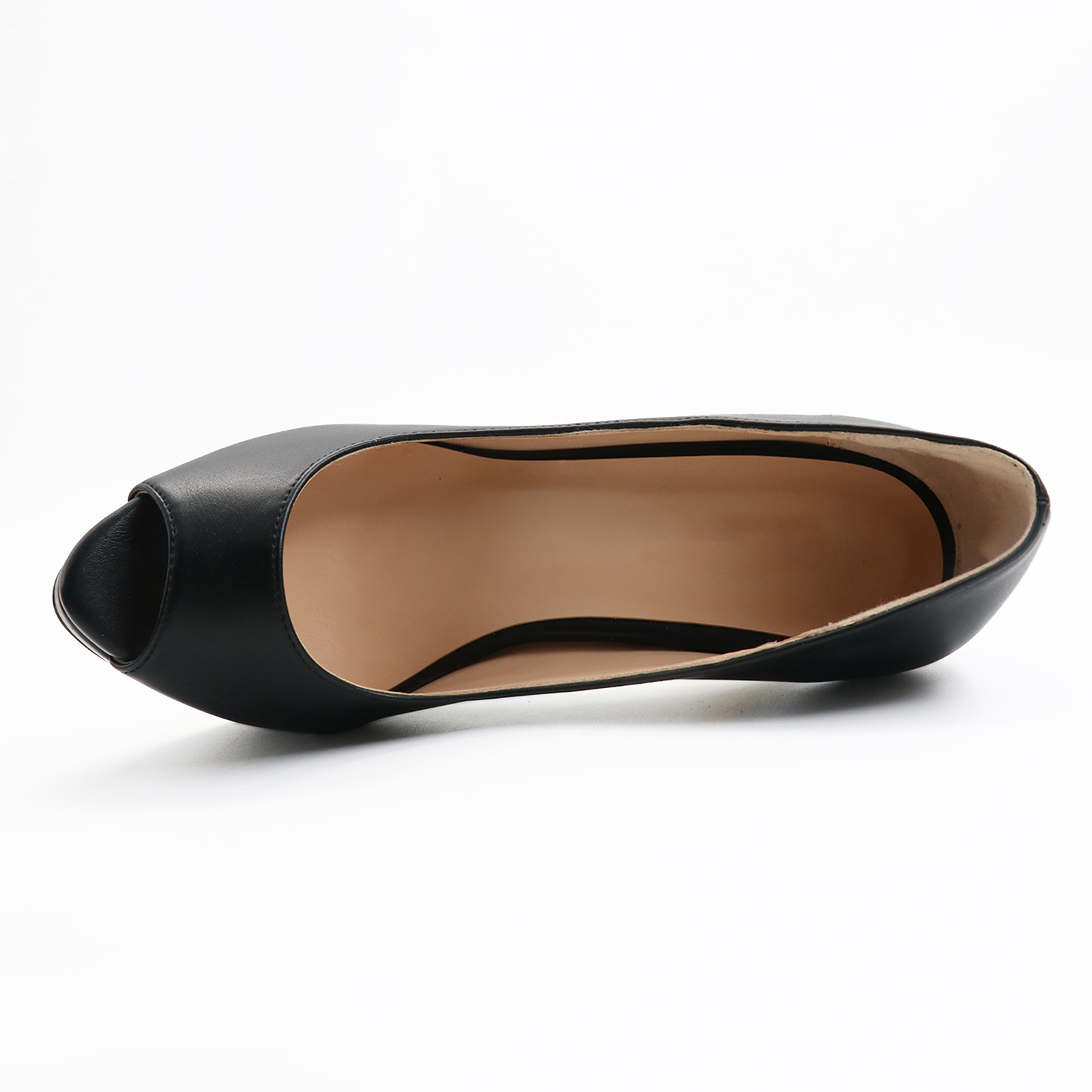 150mm Red Bottom Platforms Sky High Heels Black Matte Pumps-MERUMOTE