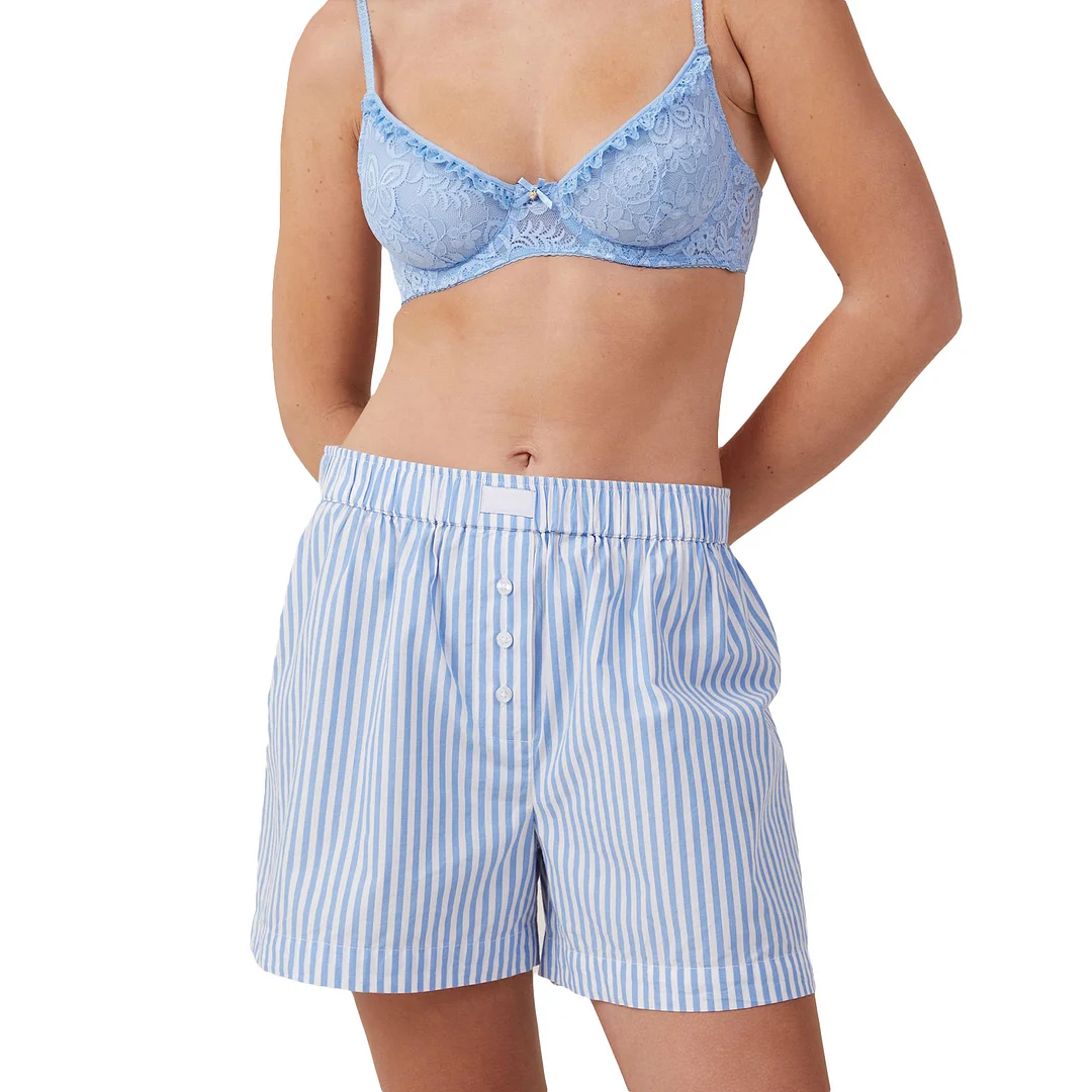 Athvotar Athvotar Women's Mid-Rise Shorts Loose Leisure Resort Style Women's Comfortable Three Button Pants