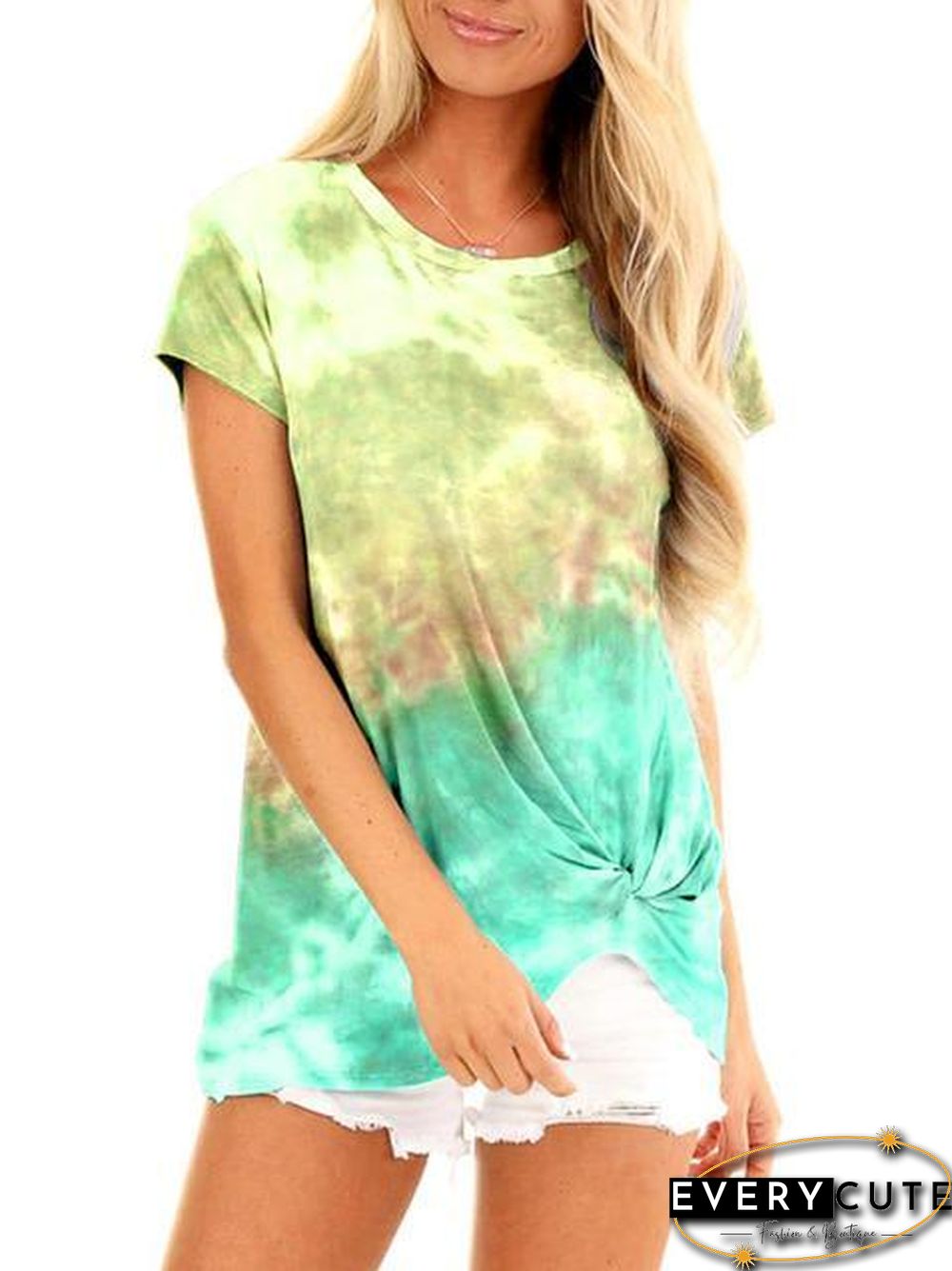 Tie-Dye Round Neck T-Shirt