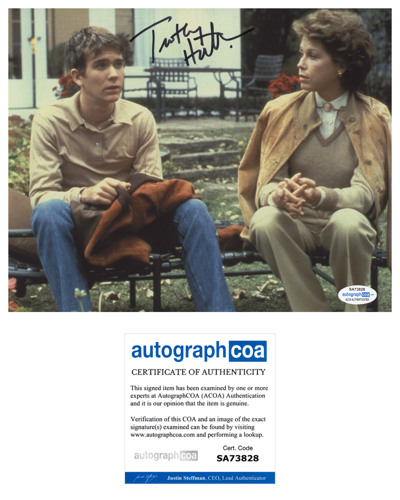 TIMOTHY HUTTON SIGNED 8X10 Photo Poster painting AUTOGRAPHED ORDINARY PEOPLE  2