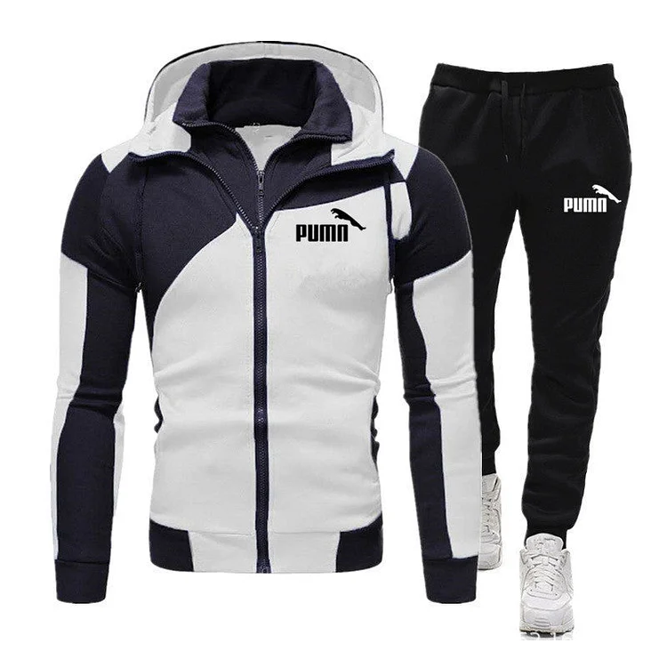 Mens Puma Sports Hoodie Casual Two-piece Suit