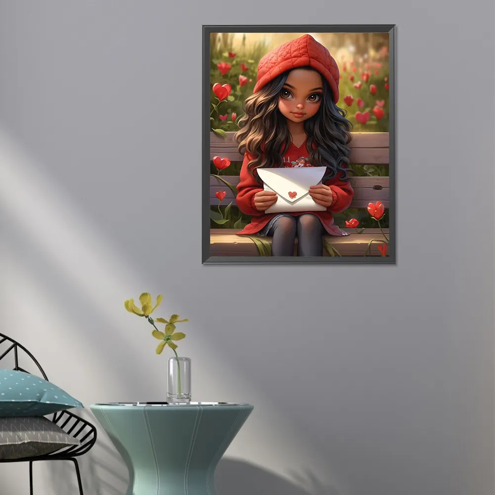 Full Round Diamond Painting 40*50cm - Sweet Girl