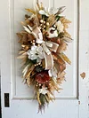 🔥Last Day 49% OFF🔥Neutral Fall Magnolia Swag Front Wreath-mysite-Adracos