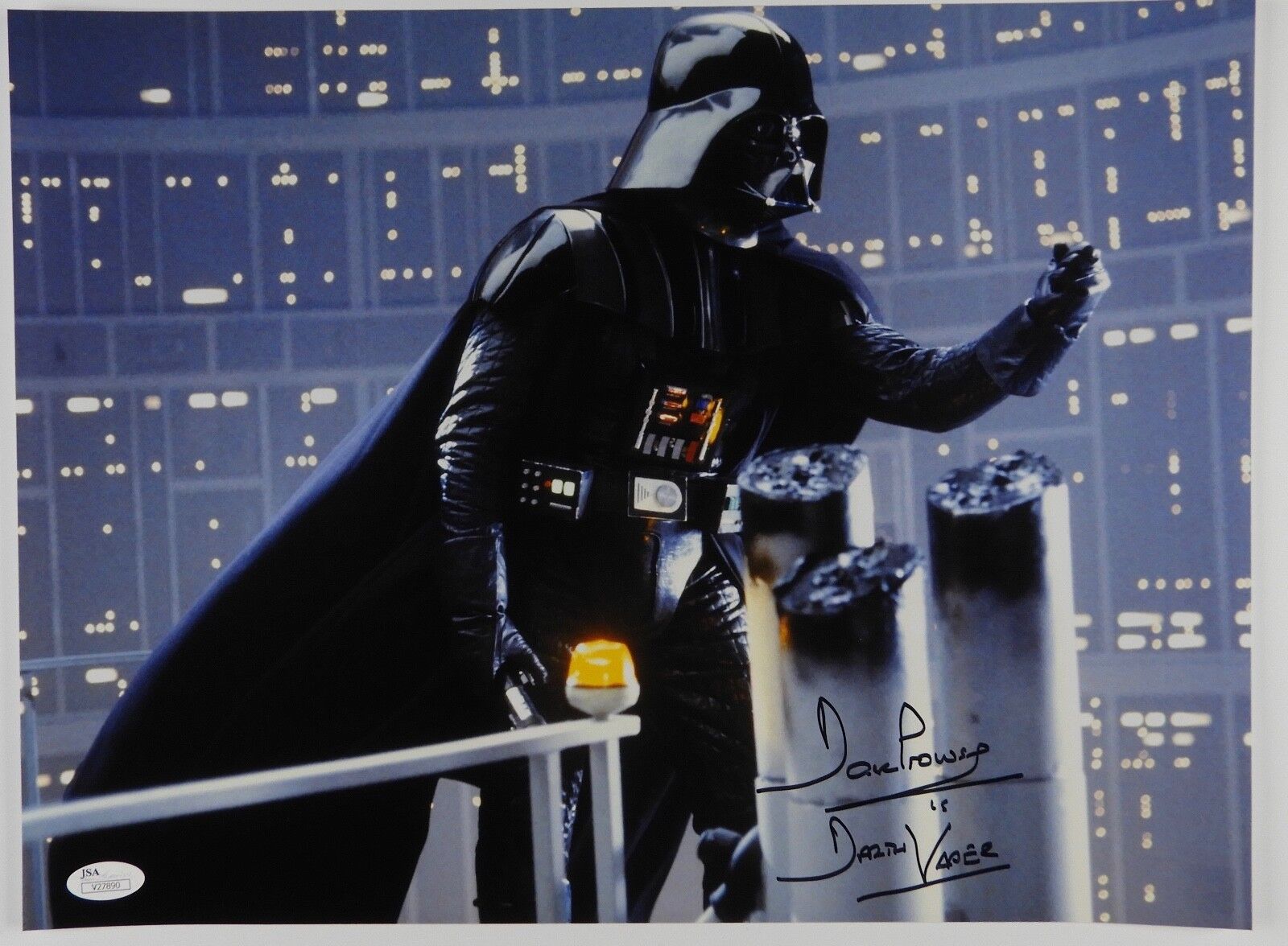 Star Wars David Prowse Darth Vader Star Wars Autograph Signed JSA 12 x 16