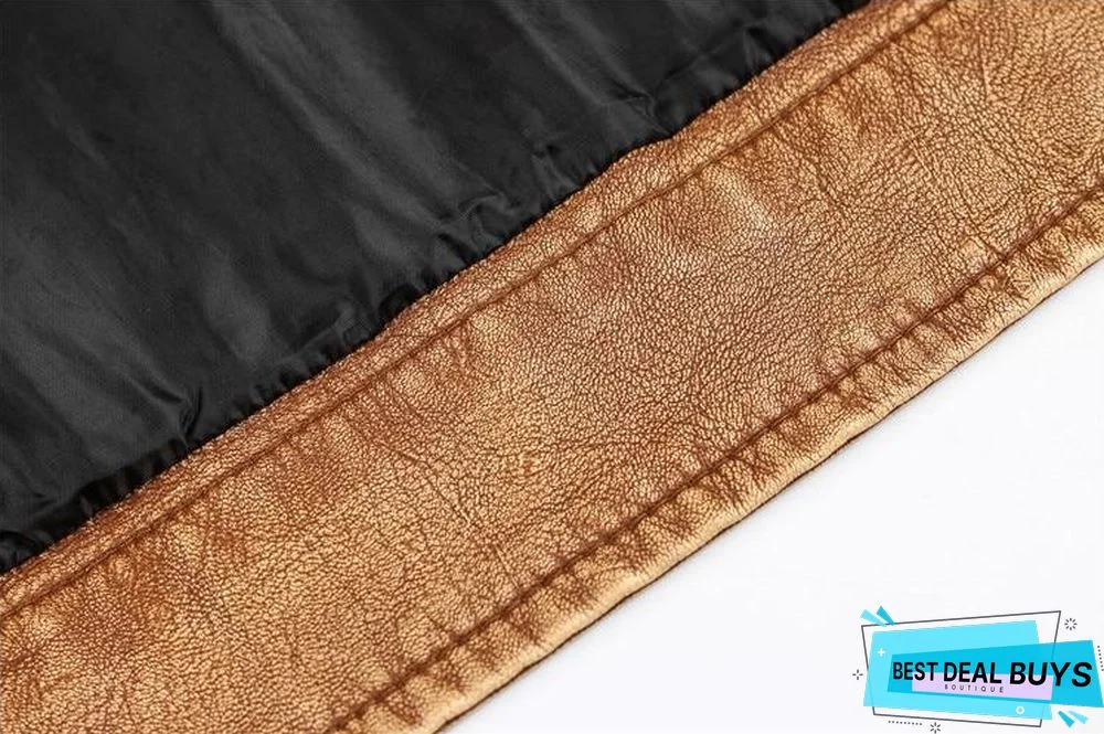 Men's Pu Jacket Leather Coat Slim Fit Faux Leather Motorcycle Jackets Coats