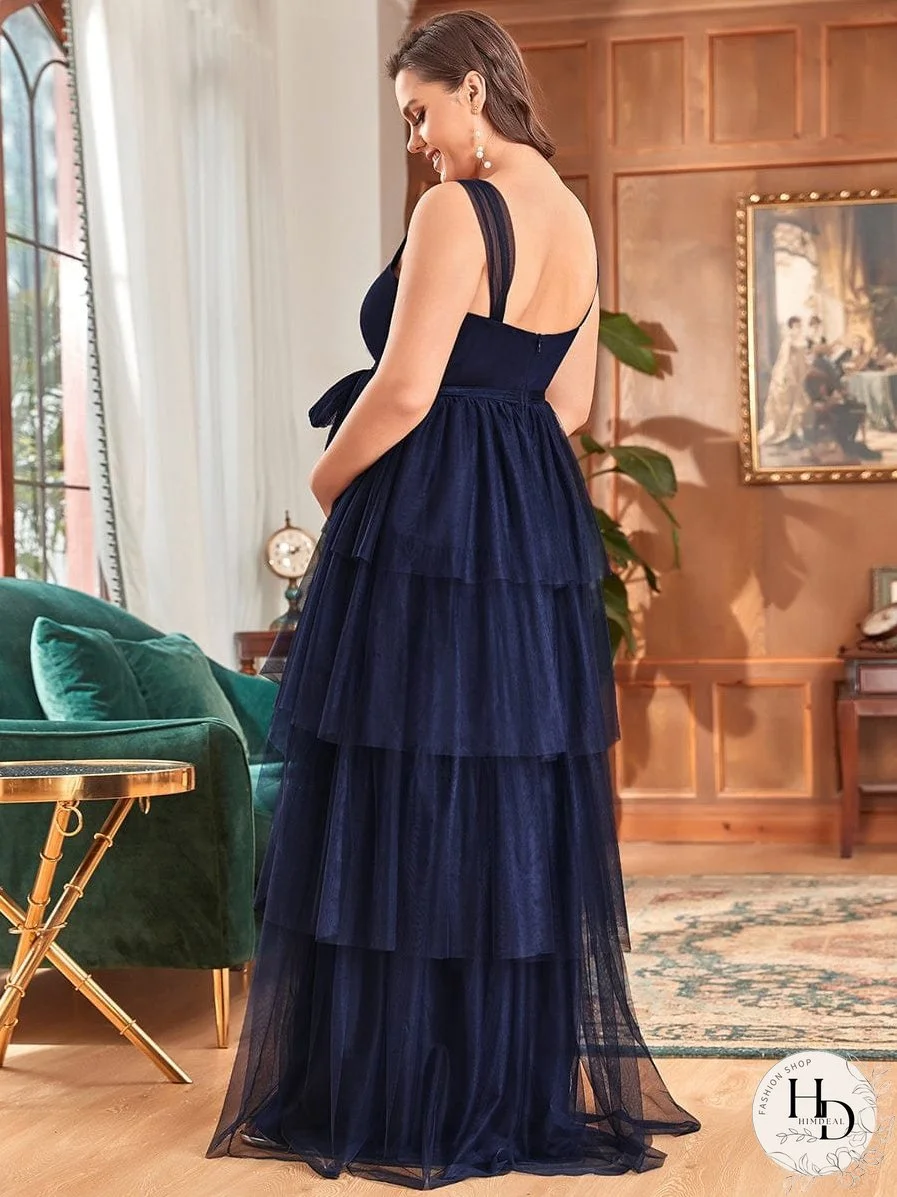 V-Neck Maternity Dress