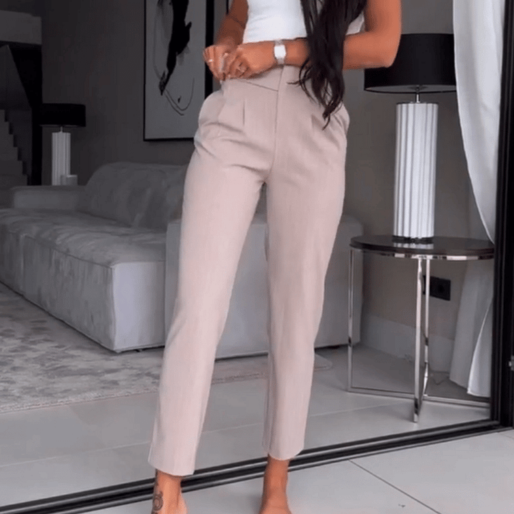 🔥 Versatile, casual pinstripe suit pants for women