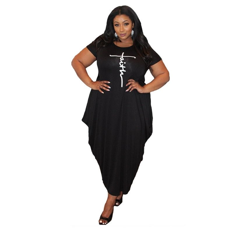 Women Dresses Summer 2021 Plus Size 5xl Wholesale Solid Casual Pockets Bodycon Super Stretchy Streetwear Maxi Dress Dropshipping