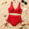 Sexy Solid-Color Swimsuit & Bikini Set by Inlyline