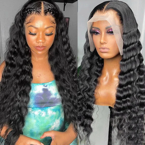 Loose Deep 5X5 HD Lace Wigs Lace Closure Wigs 200% Density Human Hair Wigs 