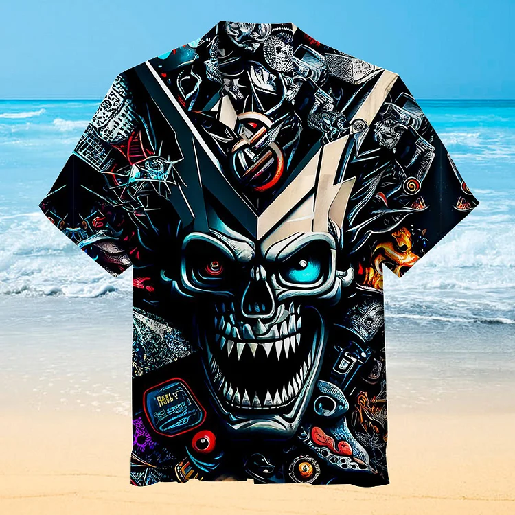 Super Cool Metal Skulls|Unisex Hawaiian Shirt