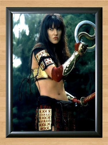 Xena Lucy Lawless Signed Autographed Photo Poster painting Poster Print Memorabilia A4 Size