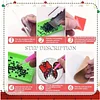 6 kits d&rsquo;art en carton anim&eacute; DIY Diamond Peinture en bois avec support (Pinguin)