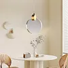 Modern LED Pendant Light Chandelier Long Hanging Light Gold for Office Entrances