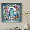Butterfly Flower O 5D Partial Drill DIY Diamond Painting Kit 30*30cm