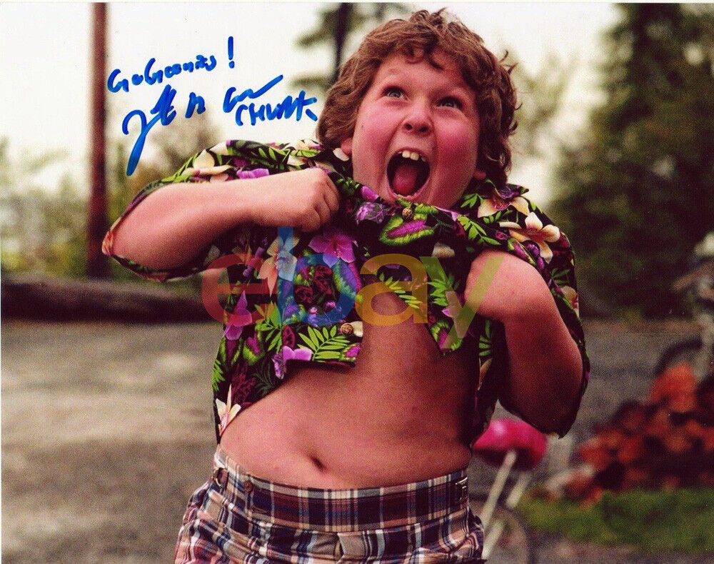 Jeff Cohen - The Goonies - Chunk SIGNED 8x10 w go Goonies reprint