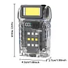 COB+SMD LED Camping Work Light Rechargeable Mini Flashlight Hat Clip Torch Light