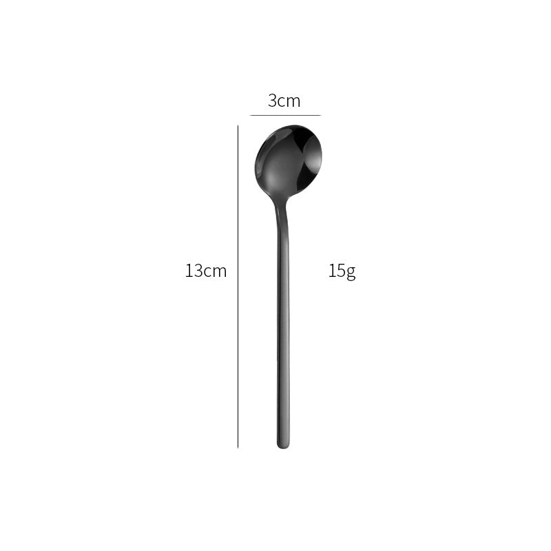 Casual Solid Color Stainless Steel Spoon