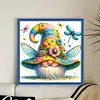 Dragonfly Gnome-11CT Stamped Cross Stitch 40*40cm/15.75*15.75in tapestrymarket