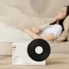 Small Vinyl Record Player Retro Bluetooth Wireless Clock Speaker
