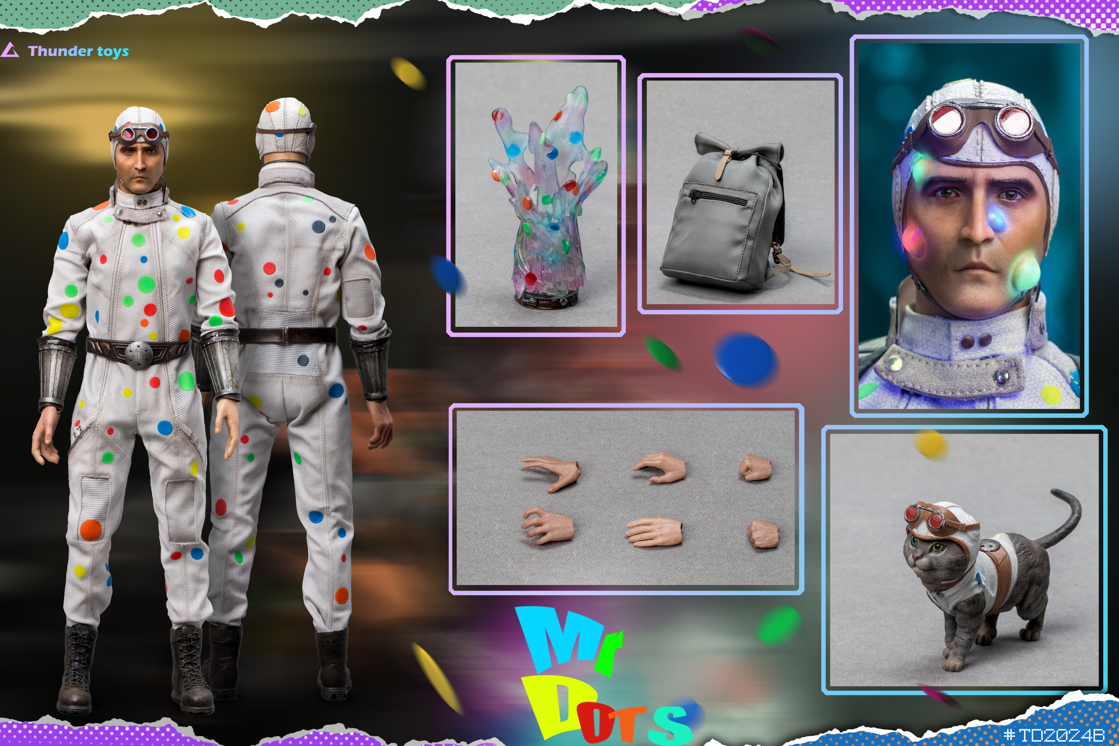 IN STOCK 1/6 Thunder Toys Dots TD2024 Action Figure (A/B)-shopify