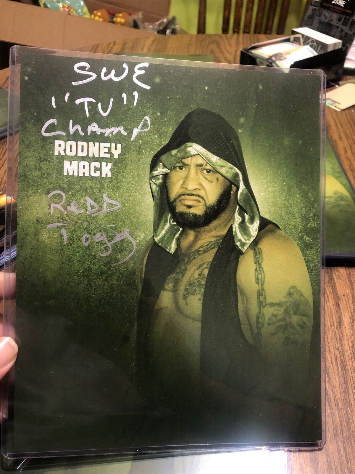 Rodney Mack authentic signed WWE wrestling 8x10 Photo Poster painting Autograph #3