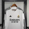 2024-2025  Real Madrid Home Long Sleeve Football Shirt 1:1 Thai Quality